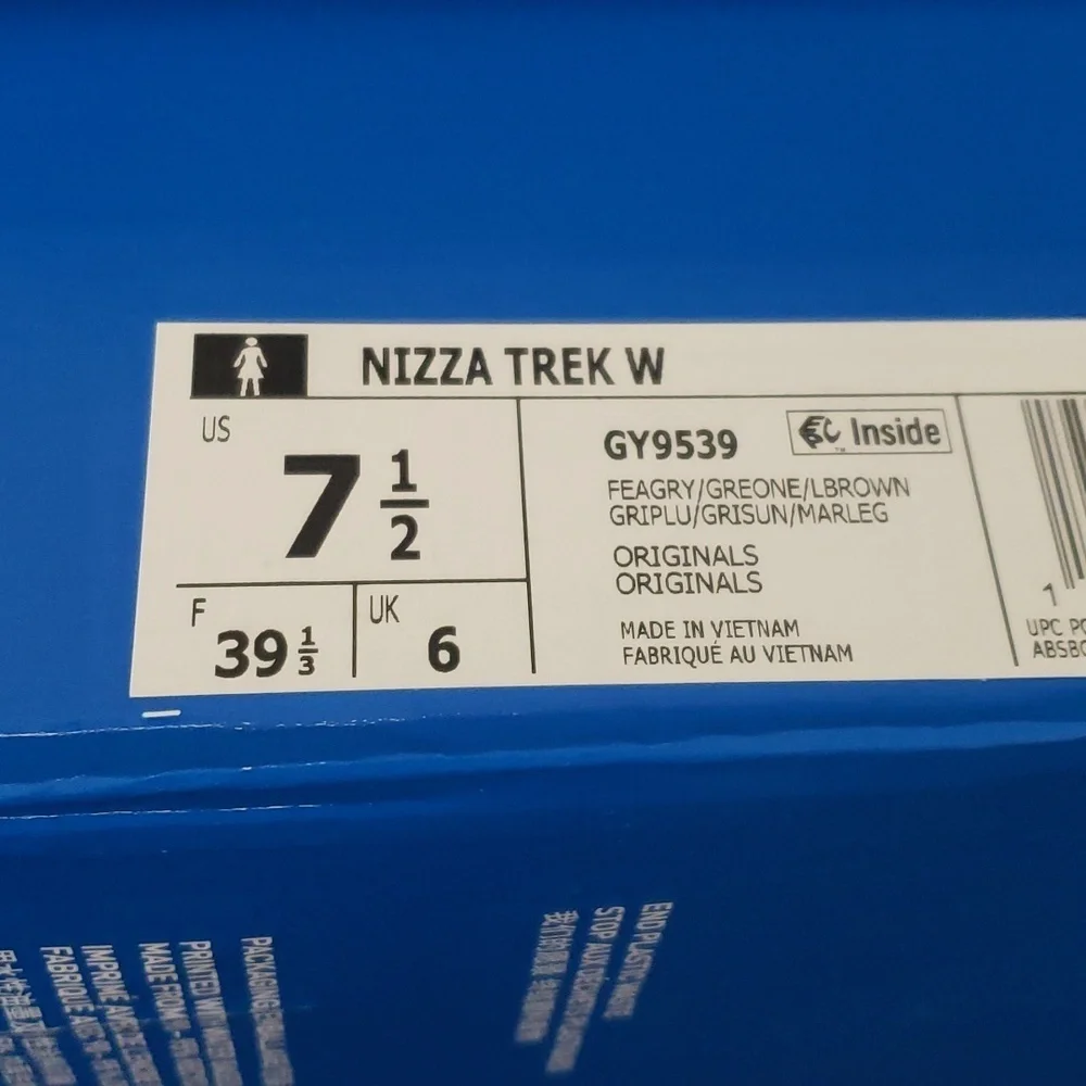 New‎ Adidas Nizza Trek Womens Shoes Size 7.5 Platforms High Tops Neutral Scandi